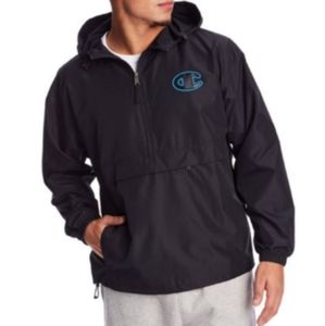 Champion Black & Blue Logo Windbreaker